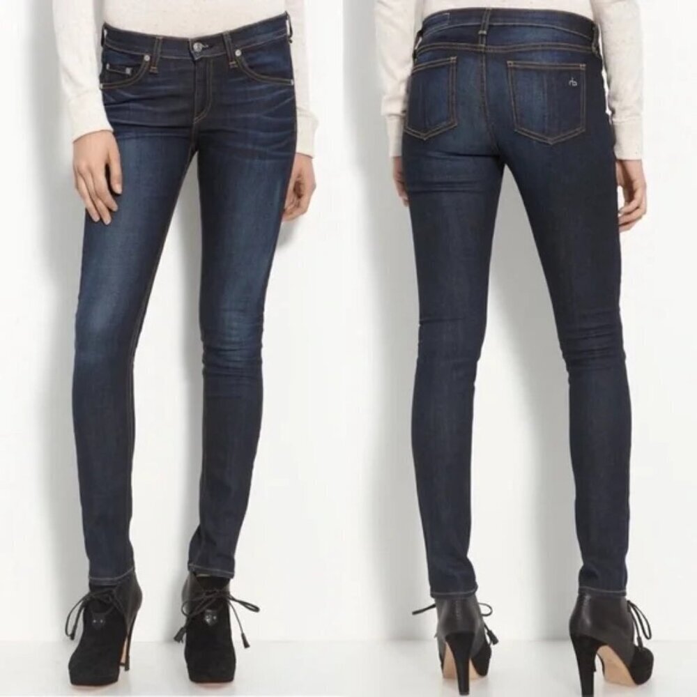 rag & bone The Skinny Jeans in Kensington Size 24